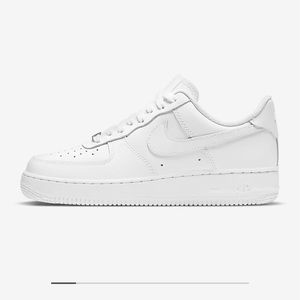 Women’s White Nike Air Forces 1’s